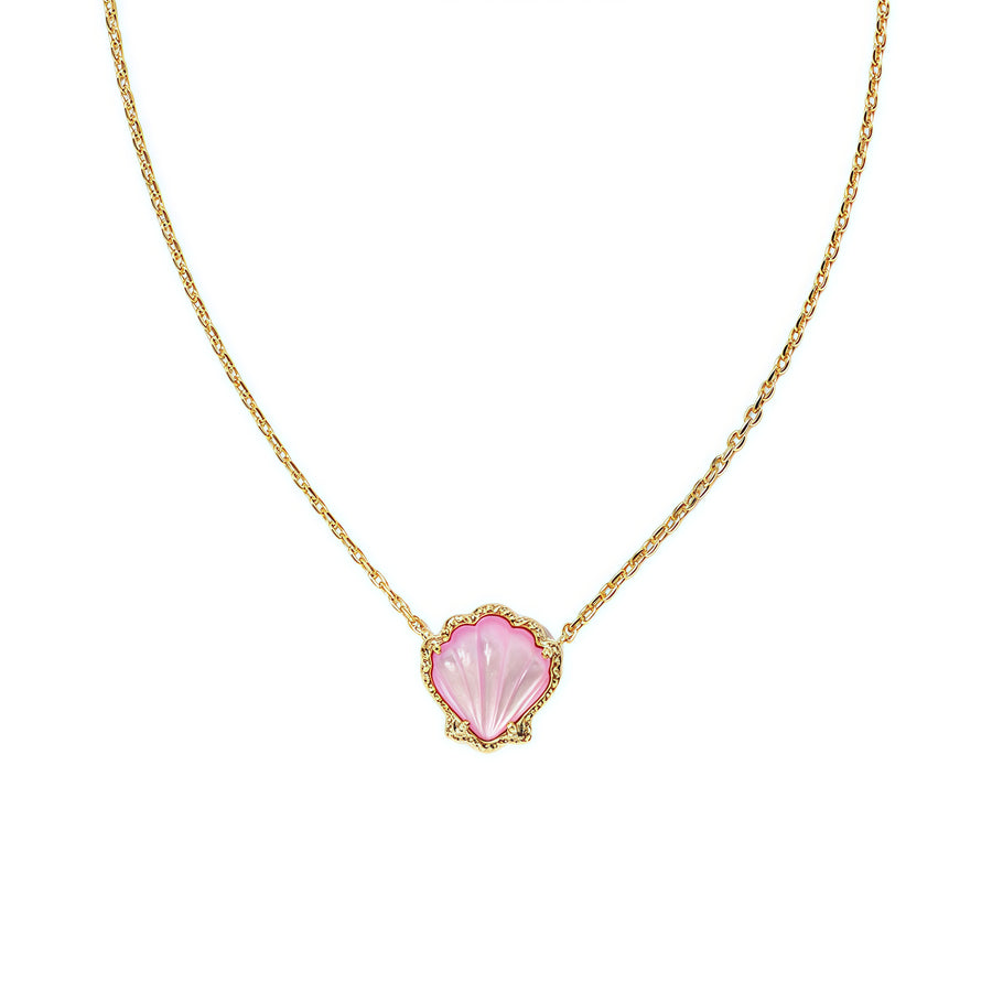 Pink Blossom Shell Necklace