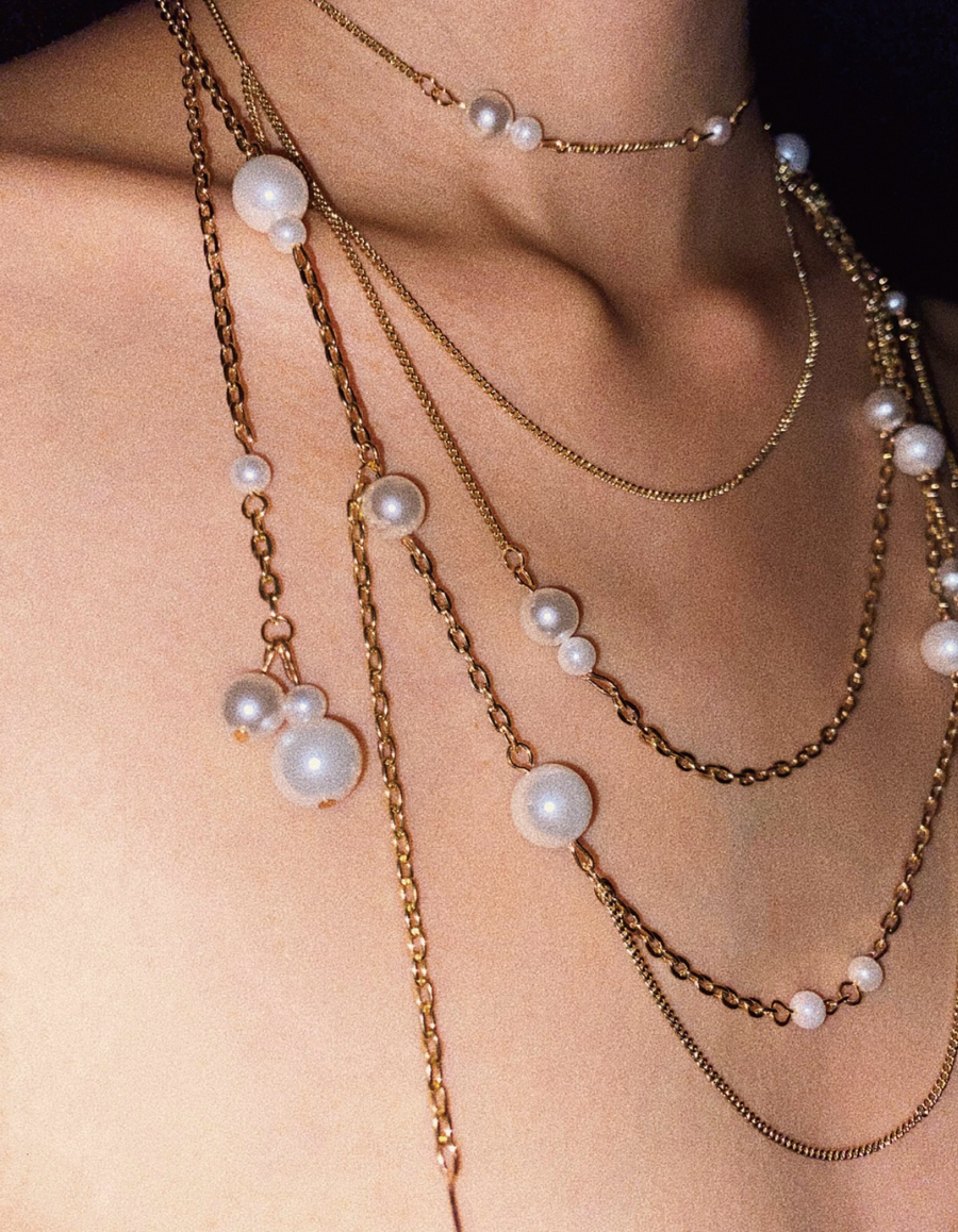 Opulent Pearl Layered Necklace