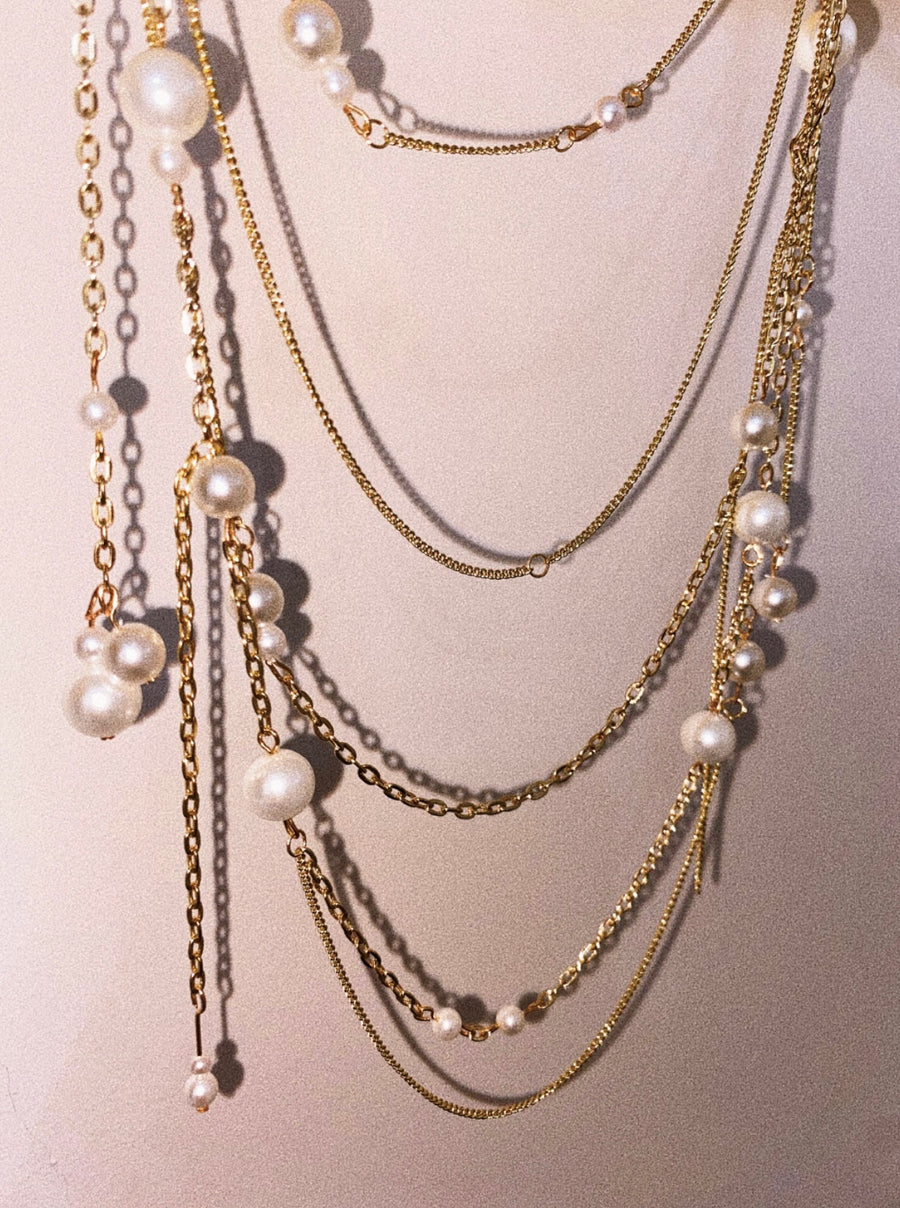 Opulent Pearl Layered Necklace