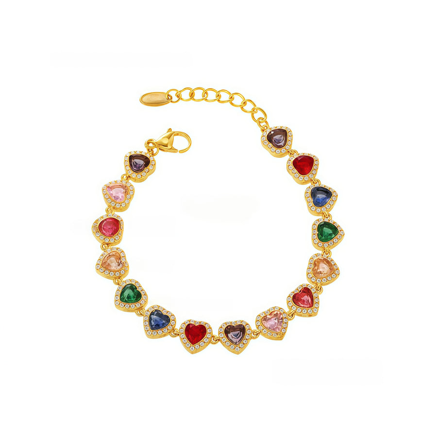 Prismatic Hearts Bracelet