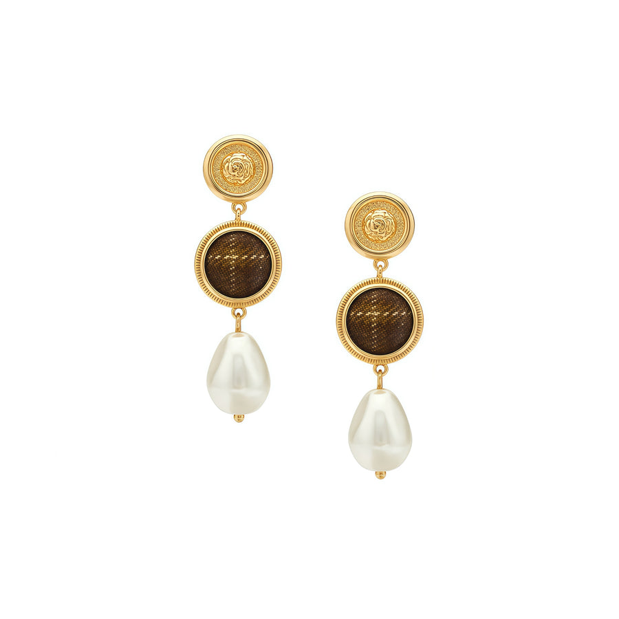 Oxford Street Muse Earrings: Amber Edition