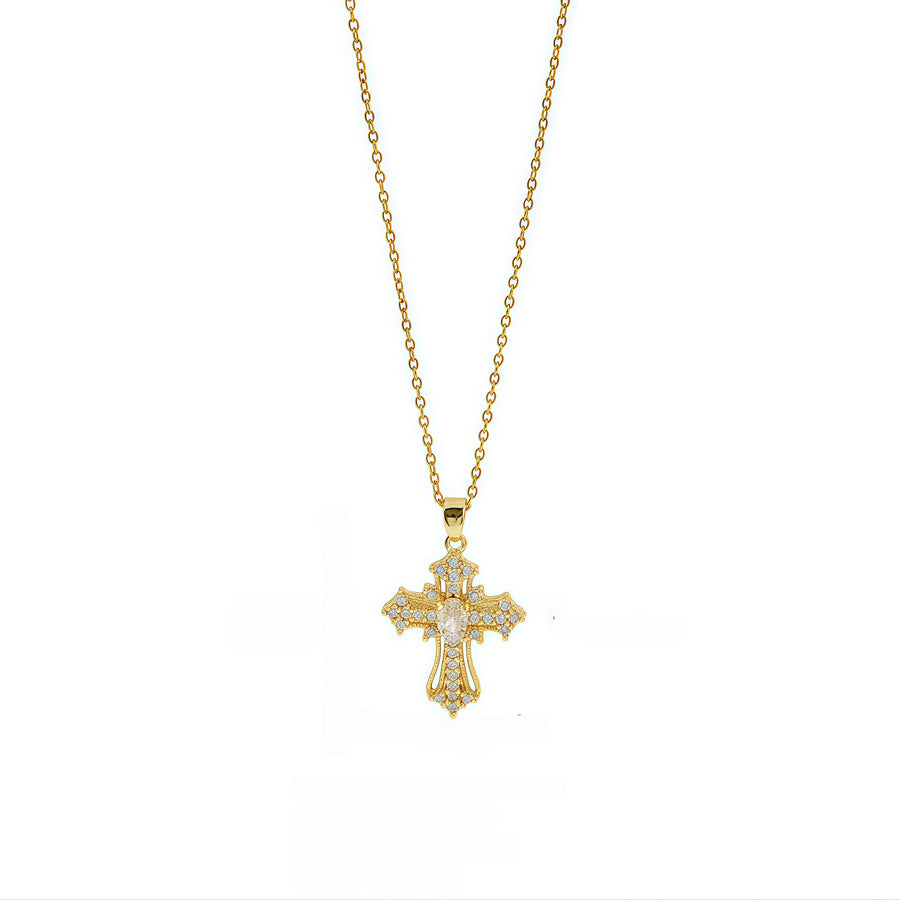 Radiant Faith Cross Necklace