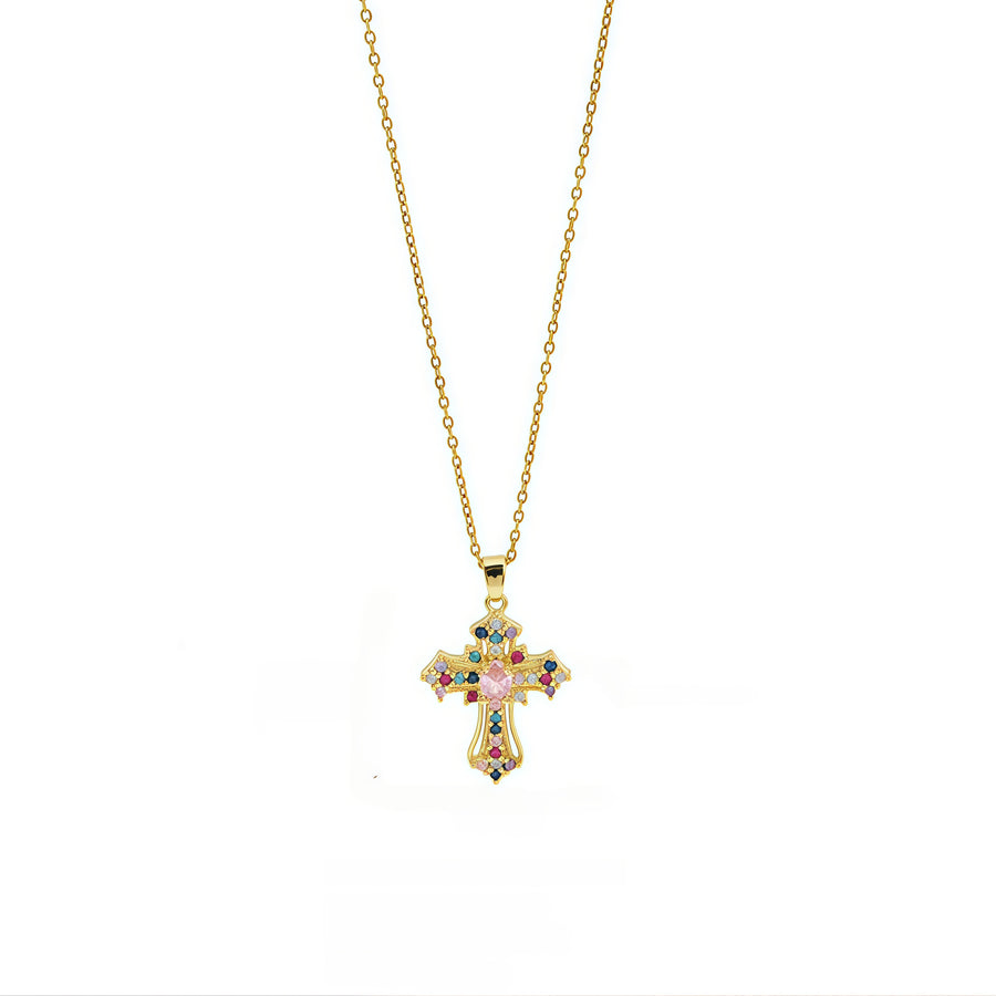 Vivid Faith Cross Necklace