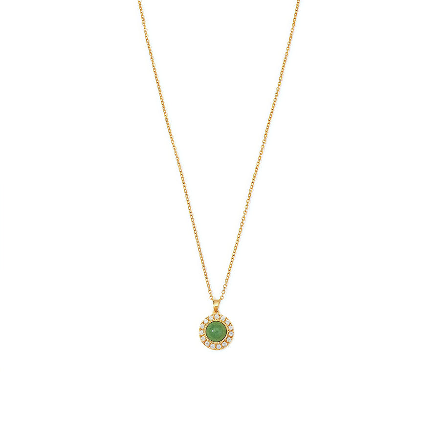 Emerald Halo Necklace