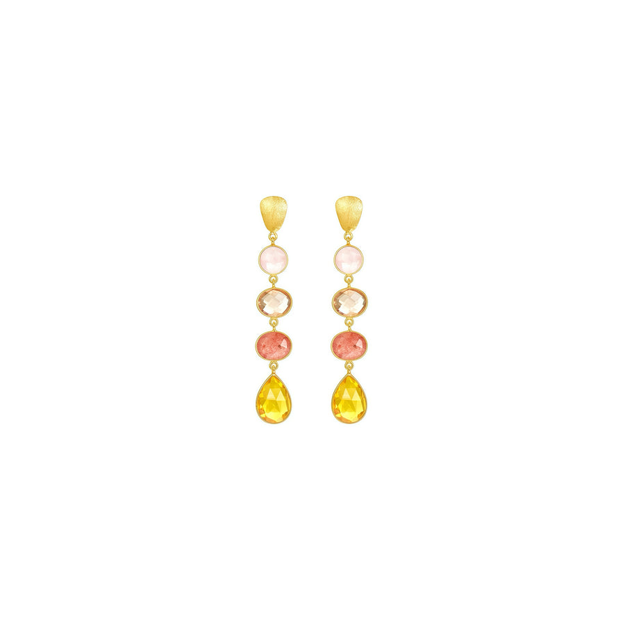 Golden Cascade Earrings