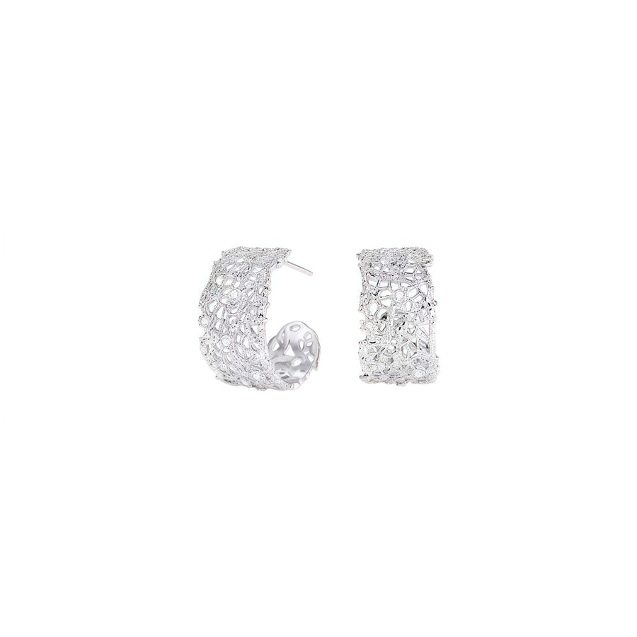 Levis Lace Earrings (Grande/Silver)