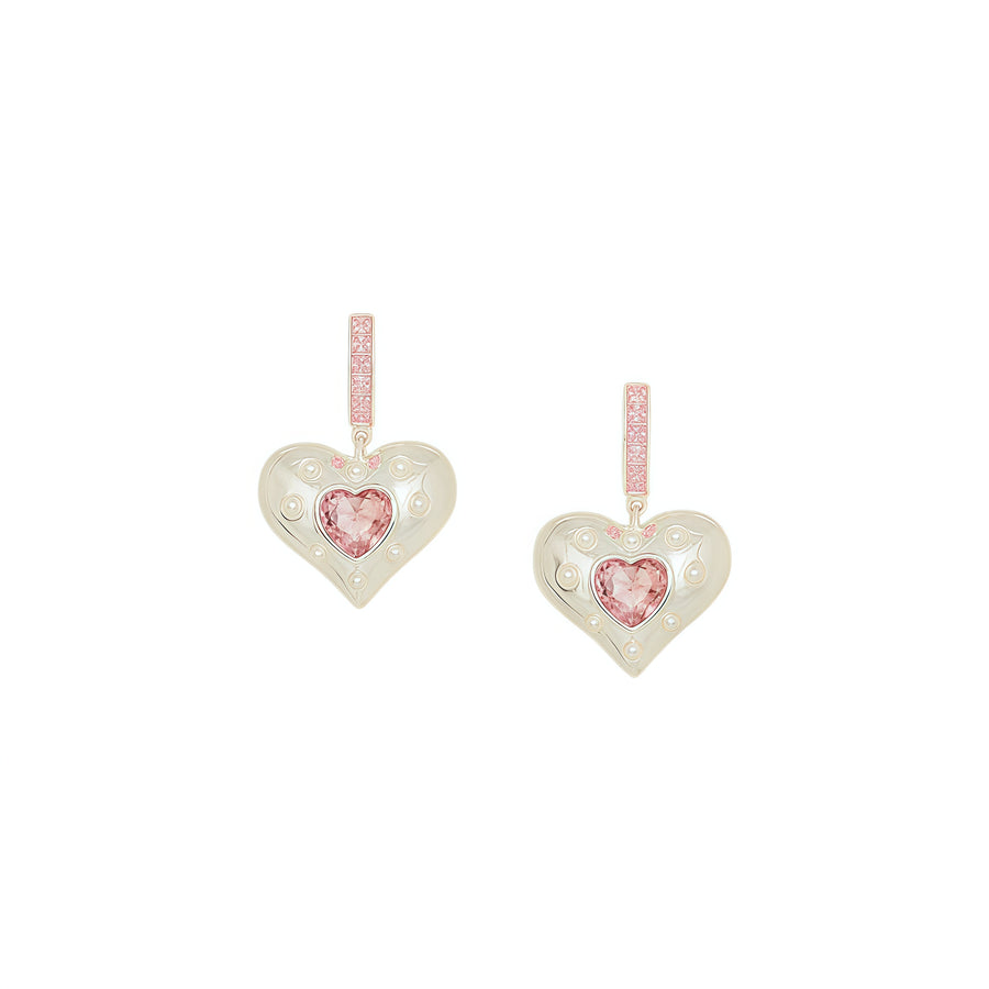 Rose Heart Fusion Earrings