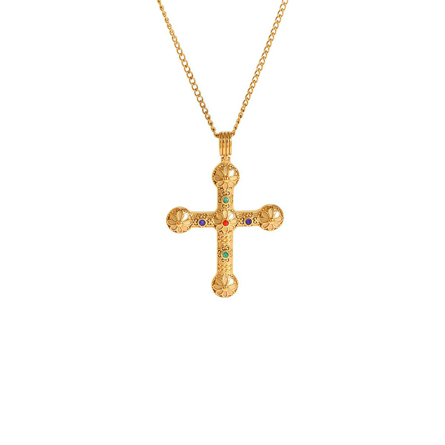 Aurum Sanctus Cross Necklace