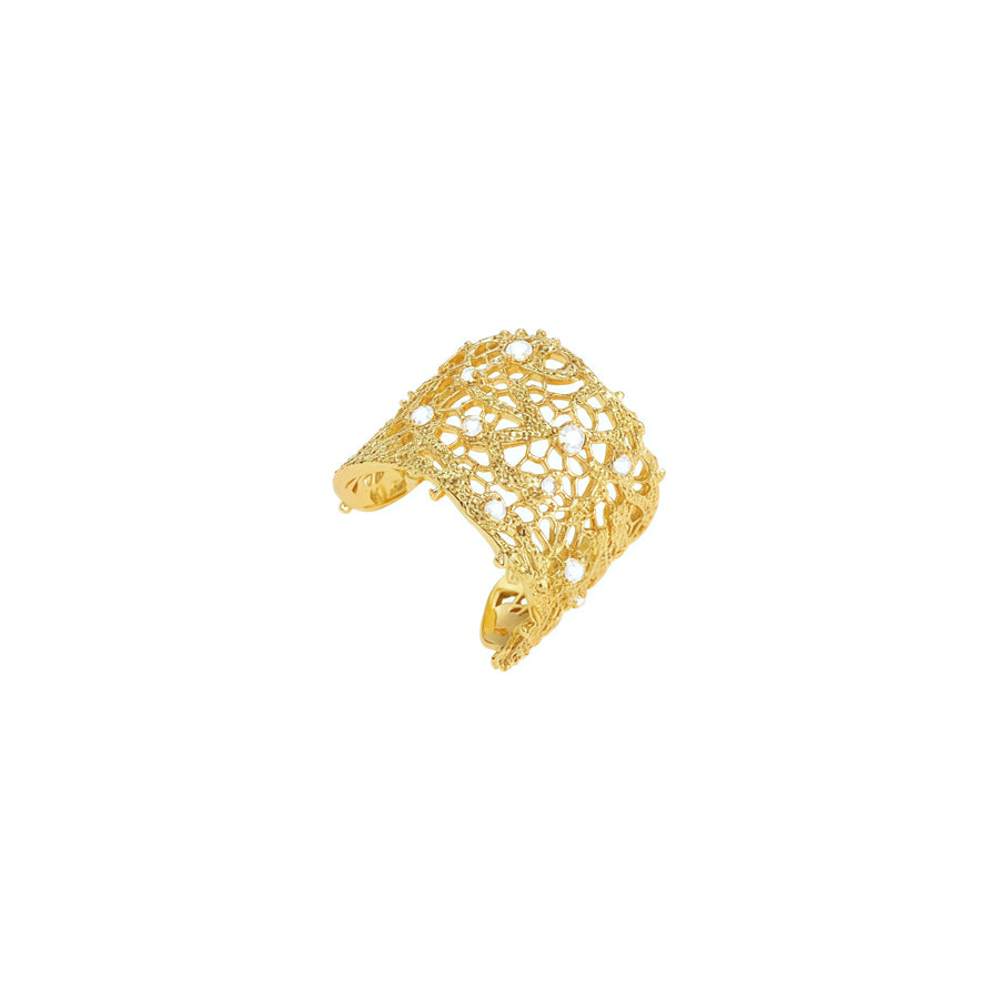 Levis Lace Ring (Wide/Gold)