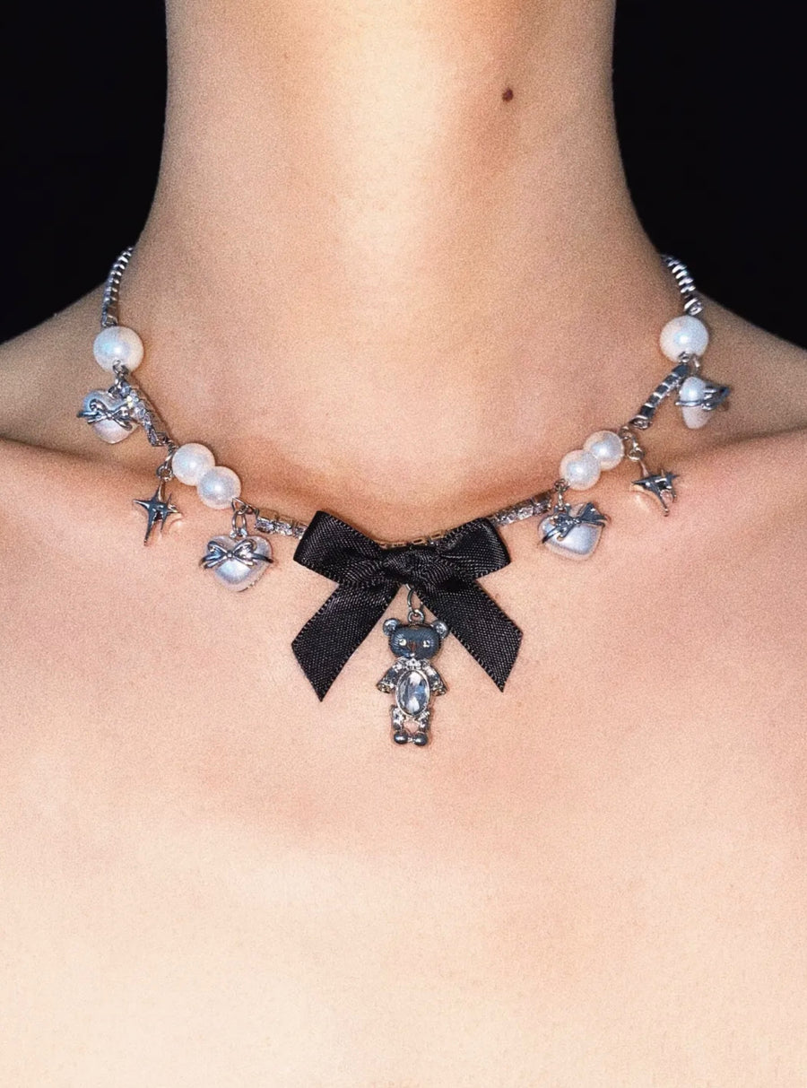 Princess Bear Zirconia Choker