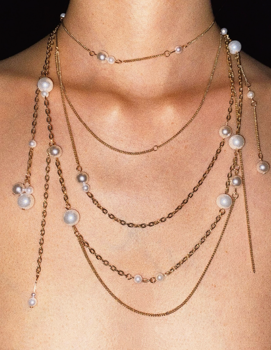 Opulent Pearl Layered Necklace