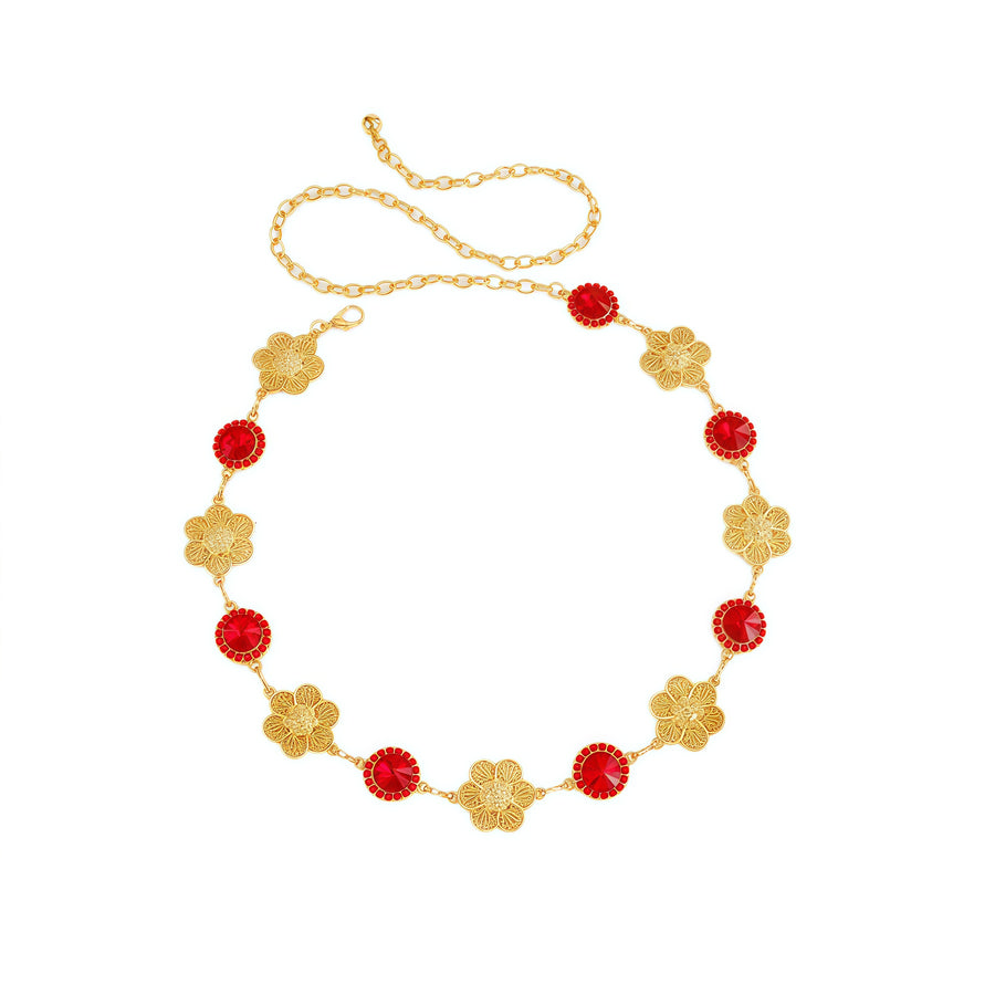 Crimson Blossom Necklace