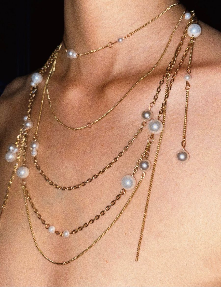 Opulent Pearl Layered Necklace