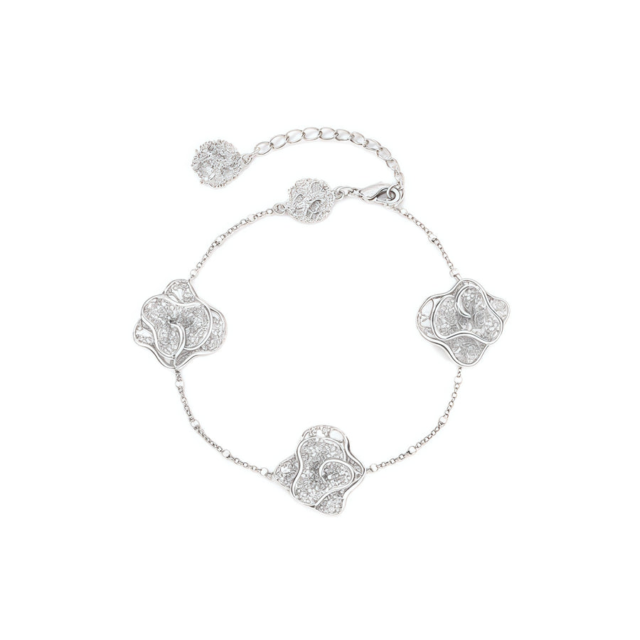 Levis Lace Triple Skirt Bracelet (Silver)