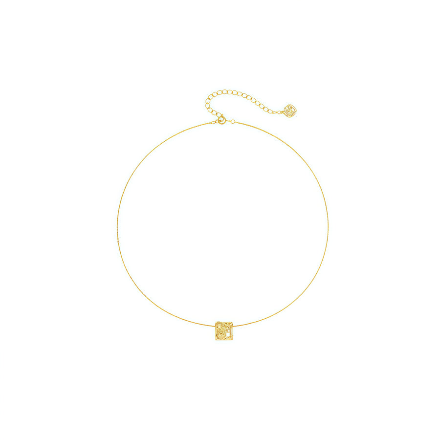 Levis Lace Round Necklace (Gold)