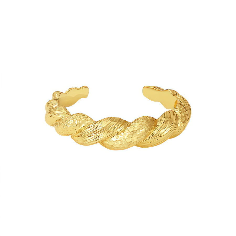 Aureum Vitis: Hammered Helix Bracelet