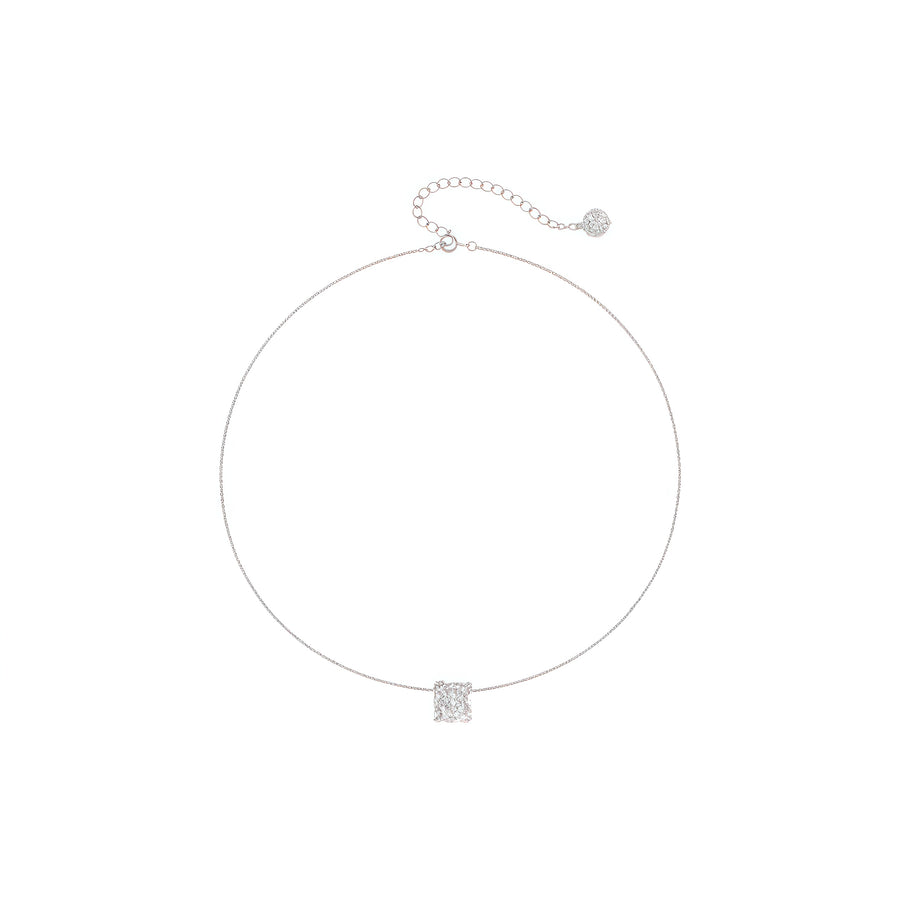 Levis Lace Round Necklace (Silver)