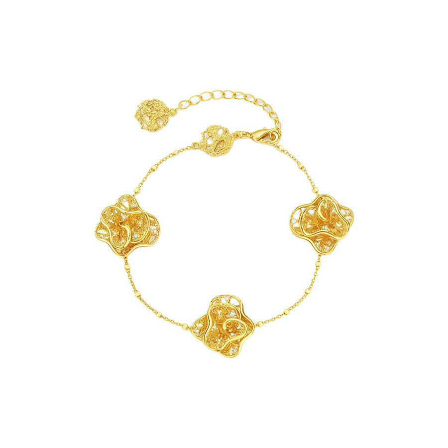 Levis Lace Triple Skirt Bracelet (Gold)